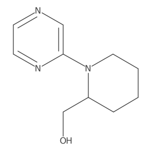 [1-(Pyrazin-2-yl)piperidin-2-yl]methanol Structure