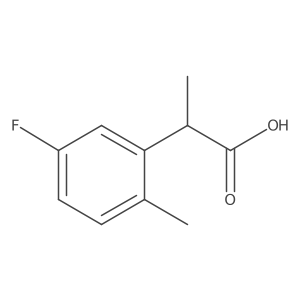 2-(5-Fluoro-2-methylphenyl)propanoic acid Structure