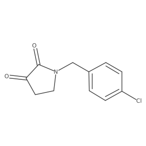 1-[(4-Chlorophenyl)methyl]pyrrolidine-2,3-dione Structure
