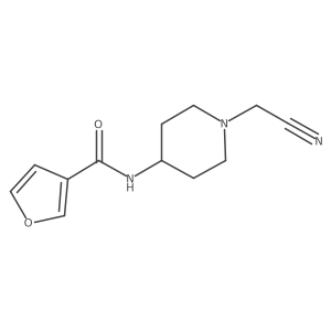 n-(1-(Cyanomethyl)piperidin-4-yl)furan-3-carboxamide Structure