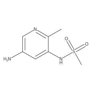 N-(5-amino-2-methylpyridin-3-yl)methanesulfonamide结构式