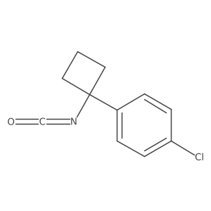 1-Chloro-4-(1-isocyanatocyclobutyl)benzene Structure
