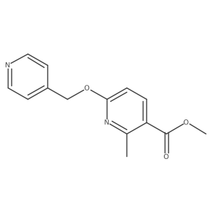 Methyl 2-methyl-6-(pyridin-4-ylmethoxy)nicotinate结构式