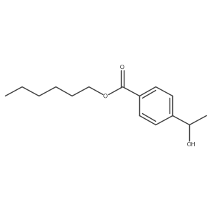 (+)-Hexyl 4-(1-hydroxyethyl)benzoate Structure