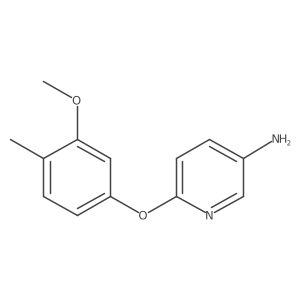 3-Amino-6-(3-methoxy-4-methylphenoxy)pyridine结构式