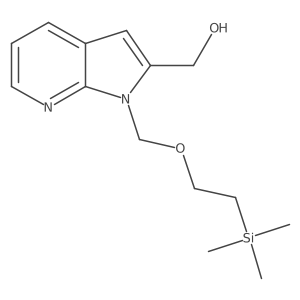 [1-(2-Trimethylsilylethoxymethyl)pyrrolo[2,3-b]pyridin-2-yl]methanol Structure