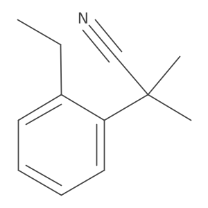 2-(2-Ethylphenyl)-2-methylpropanenitrile结构式