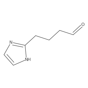 4-(1H-imidazol-2-yl)butanal结构式
