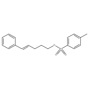 (E)-5-phenylpent-4-enyl 4-methylbenzenesulfonate结构式