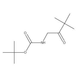 Tert-butyl 3,3-dimethyl-2-oxobutylcarbamate Structure