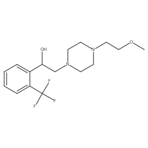 2-[4-(2-Methoxyethyl)piperazin-1-yl]-1-[2-(trifluoromethyl)phenyl]ethan-1-ol Structure