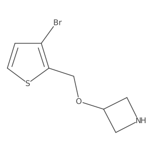 3-[(3-Bromothiophen-2-yl)methoxy]azetidine结构式
