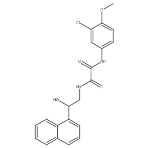 N'-(3-chloro-4-methoxyphenyl)-N-[2-hydroxy-2-(naphthalen-1-yl)ethyl]ethanediamide Structure