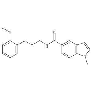1H-Indole-5-carboxamide, N-[2-(2-methoxyphenoxy)ethyl]-1-methyl-结构式