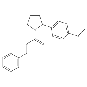 Benzyl 2-(4-methoxyphenyl)pyrrolidine-1-carboxylate Structure