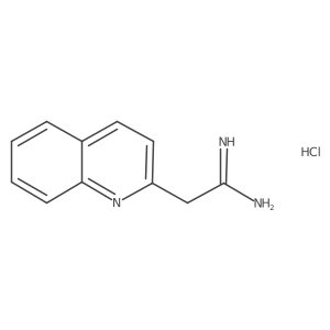 2-(Quinolin-2-yl)ethanimidamide hydrochloride Structure