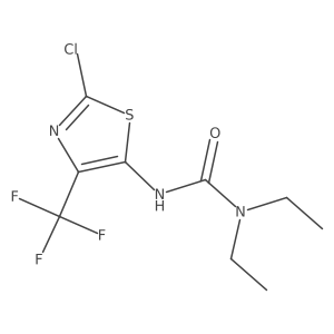 Na(2)-[2-Chloro-4-(trifluoromethyl)-5-thiazolyl]-N,N-diethylurea结构式