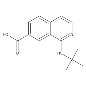 1-(Tert-butylamino)isoquinoline-7-carboxylic acid结构式