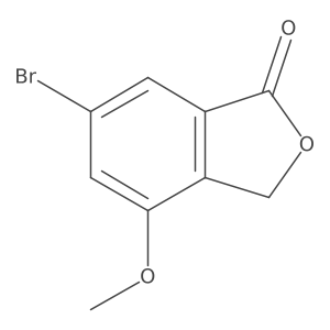 6-Bromo-4-methoxy-1,3-dihydro-2-benzofuran-1-one结构式