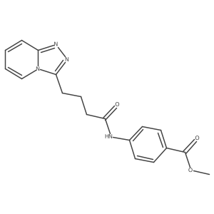 Methyl 4-{[4-([1,2,4]triazolo[4,3-a]pyridin-3-yl)butanoyl]amino}benzoate Structure