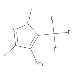 1,3-dimethyl-5-(trifluoromethyl)-1H-pyrazol-4-amine结构式