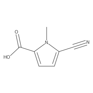 5-cyano-1-methyl-1H-pyrrole-2-carboxylic acid Structure
