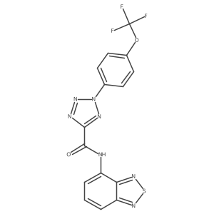N-(benzo[c][1,2,5]thiadiazol-4-yl)-2-(4-(trifluoromethoxy)phenyl)-2H-tetrazole-5-carboxamide结构式