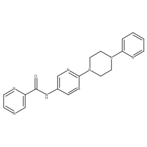 N-(2-(4-(pyridin-2-yl)piperazin-1-yl)pyrimidin-5-yl)pyrazine-2-carboxamide Structure