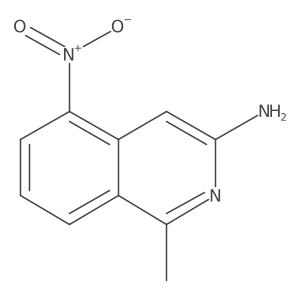 1-Methyl-5-nitroisoquinolin-3-amine Structure