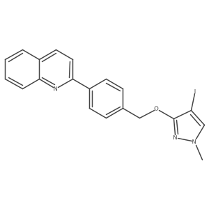 2-[4-[[(4-Iodo-1-methyl-1h-pyrazol-3-yl)oxy]methyl]phenyl]quinoline Structure