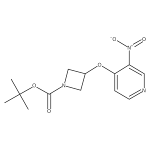 Tert-butyl 3-(3-nitropyridin-4-yloxy)azetidine-1-carboxylate结构式