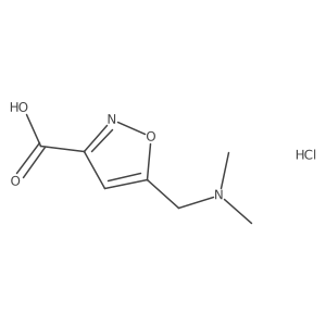 5-[(Dimethylamino)methyl]-1,2-oxazole-3-carboxylic acid hydrochloride结构式