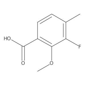 3-Fluoro-2-methoxy-4-methylbenzoic acid结构式