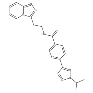 4-(2-isopropyl-2H-1,2,3,4-tetraazol-5-yl)-N-(2-[1,2,4]triazolo[4,3-a]pyridin-3-ylethyl)benzamide结构式
