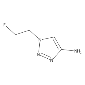 1-(2-Fluoro-ethyl)-1H-[1,2,3]triazol-4-ylamine结构式