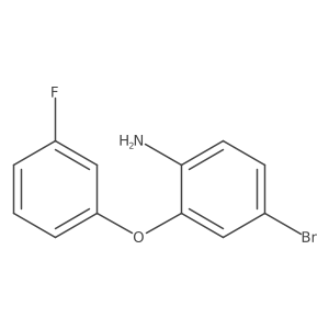 4-Bromo-2-(3-fluorophenoxy)aniline Structure