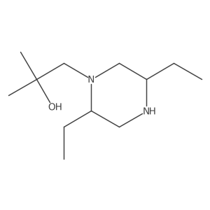 1-(2,5-Diethylpiperazin-1-yl)-2-methylpropan-2-ol Structure