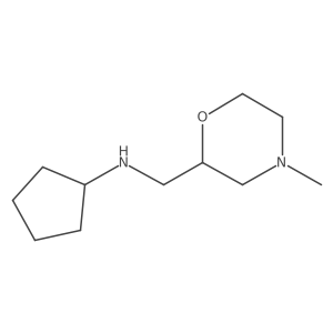 N-[(4-methylmorpholin-2-yl)methyl]cyclopentanamine Structure