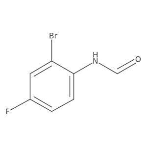 N-Formyl 2-bromo-4-fluoroaniline结构式