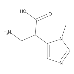 3-amino-2-(3-methylimidazol-4-yl)propanoic acid Structure