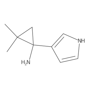 2,2-dimethyl-1-(1H-pyrrol-3-yl)cyclopropan-1-amine Structure