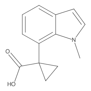 1-(1-methyl-1H-indol-7-yl)cyclopropane-1-carboxylic acid Structure