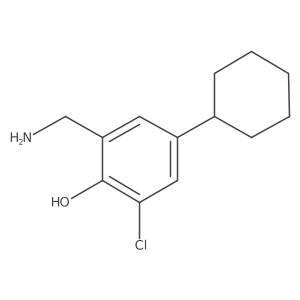2-(Aminomethyl)-6-chloro-4-cyclohexylphenol结构式