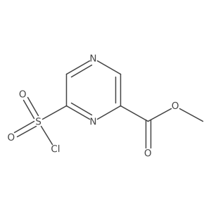 Methyl 6-(chlorosulfonyl)pyrazine-2-carboxylate Structure