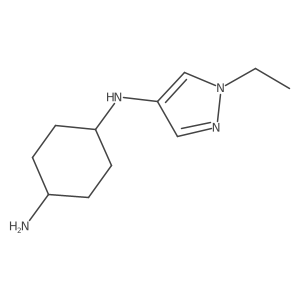 N1-(1-ethyl-1H-pyrazol-4-yl)cyclohexane-1,4-diamine Structure