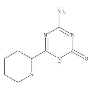 4-Amino-6-(thian-2-YL)-2,5-dihydro-1,3,5-triazin-2-one结构式
