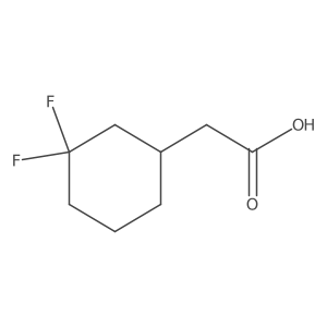 2-(3,3-Difluorocyclohexyl)acetic acid结构式