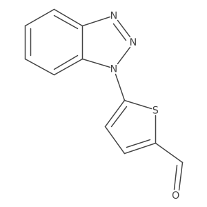 5-(1H-1,2,3-benzotriazol-1-yl)thiophene-2-carbaldehyde Structure