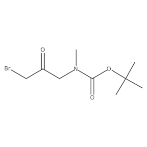 Tert-butyl N-(3-bromo-2-oxopropyl)-N-methylcarbamate Structure