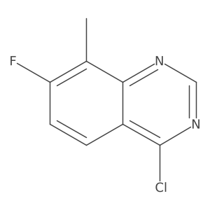 4-Chloro-7-fluoro-8-methylquinazoline结构式